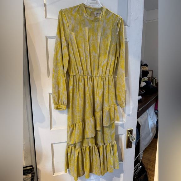 AWARE BY VERO MODA YELLOW MODEST DRESS - Picture 1 of 5